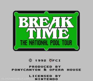Break Time - The National Pool Tour