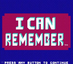 I Can Remember