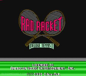 Rad Racket - Deluxe Tennis II