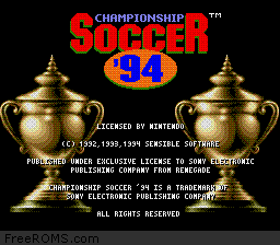 Championship Soccer '94