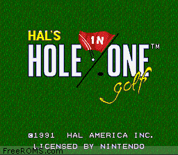 HAL's Hole in One Golf