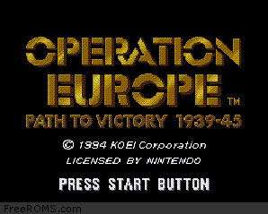 Operation Europe - Path to Victory 1939-45