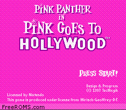 Pink Panther in Pink Goes to Hollywood