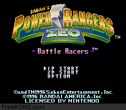 Power Rangers Zeo - Battle Racers