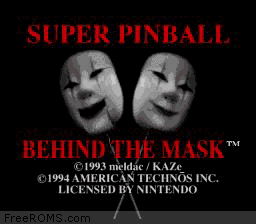 Super Pinball - Behind the Mask